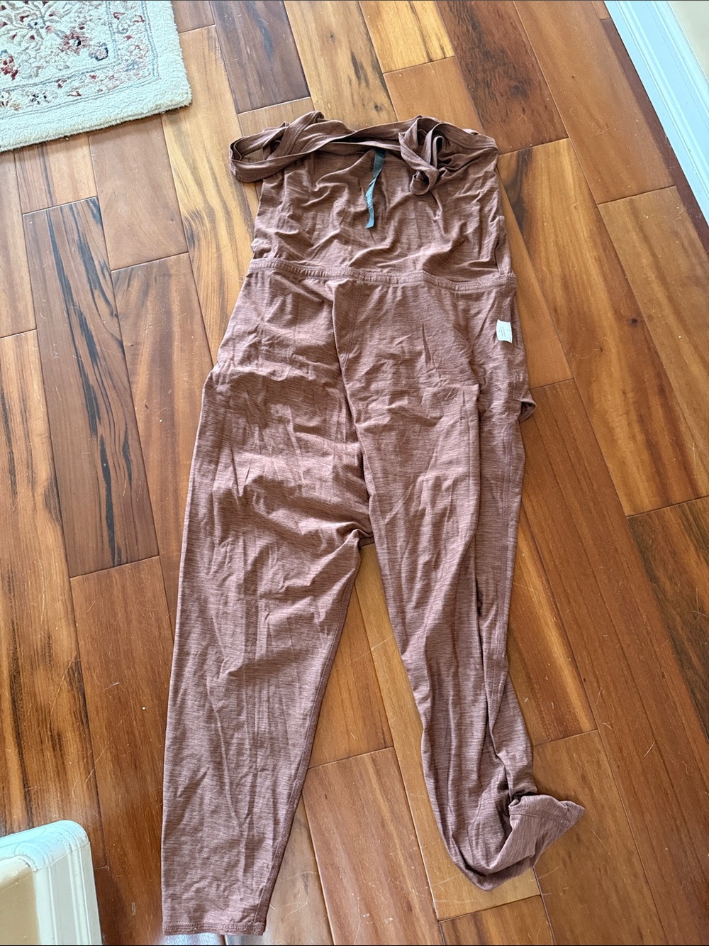 Vouri Women's Brown/ mauve Strapless Jumpsuit